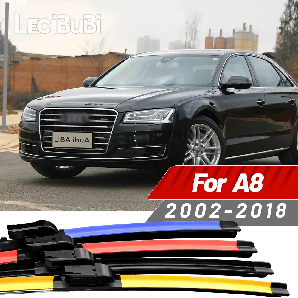 

2pcs For Audi A8 D3 D4 4E 4H 2002-2018 2010 2011 2012 2013 2014 2015 2016 2017 Front Windshield Wiper Blades Windscreen Wipers