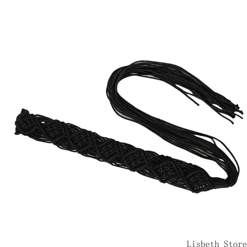 เข็มขัดเชือกแว็กซ์โบฮีเมียน 124a สำหรับผู้หญิงที่ปรับตัวได้เอง