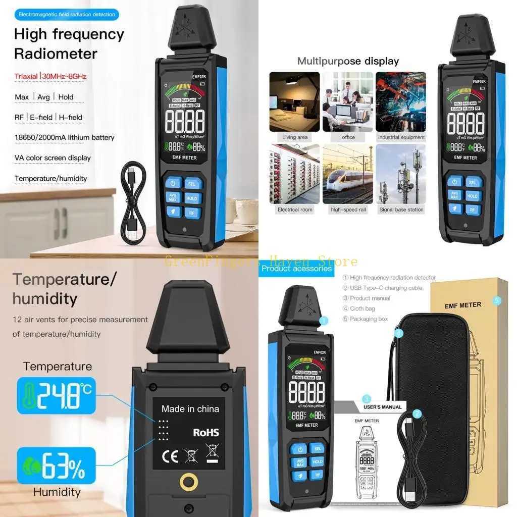 

F68D Radiation Tescer EMF Анализеры облучения устройства обнаружения. Точные измерения