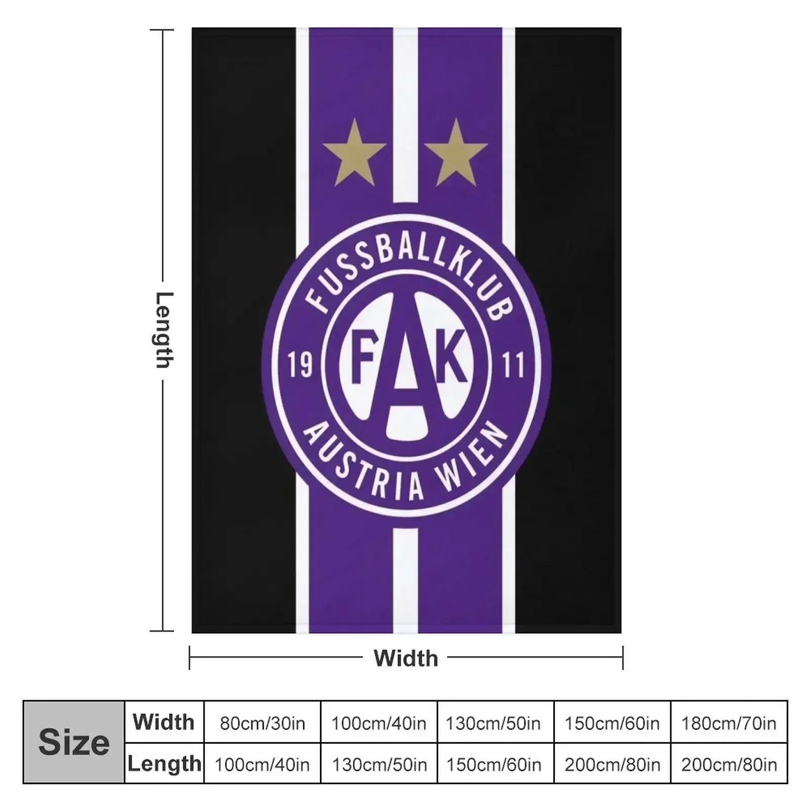 Austria Footbal fans ultras hooligans Vienna Wien Throw Blanket Travel Luxury Bed covers Loose Blankets