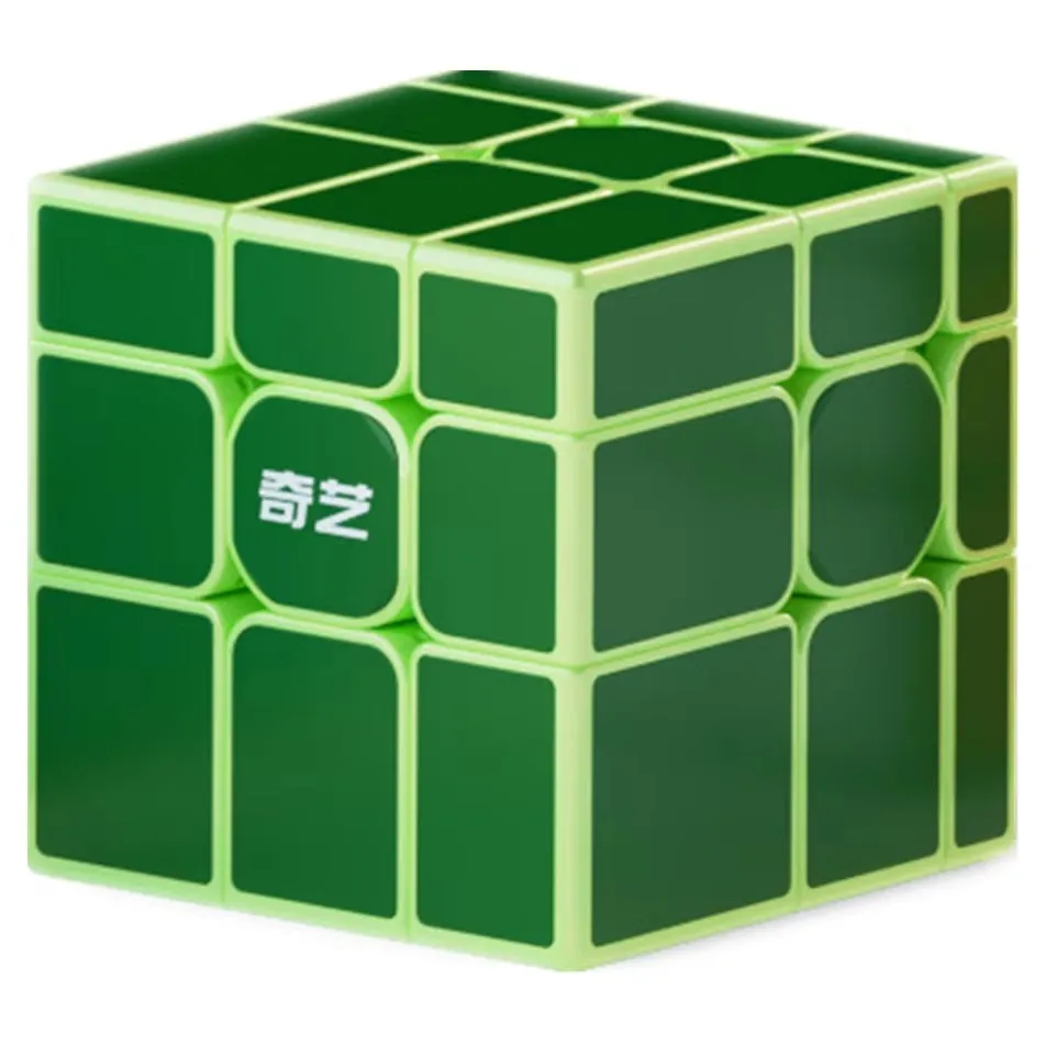 Qiyi-色の磁器ミラー磁気マジックキューブパズル、ストレス解消おもちゃ、誕生日とクリスマスのギフト、3x3、新しい