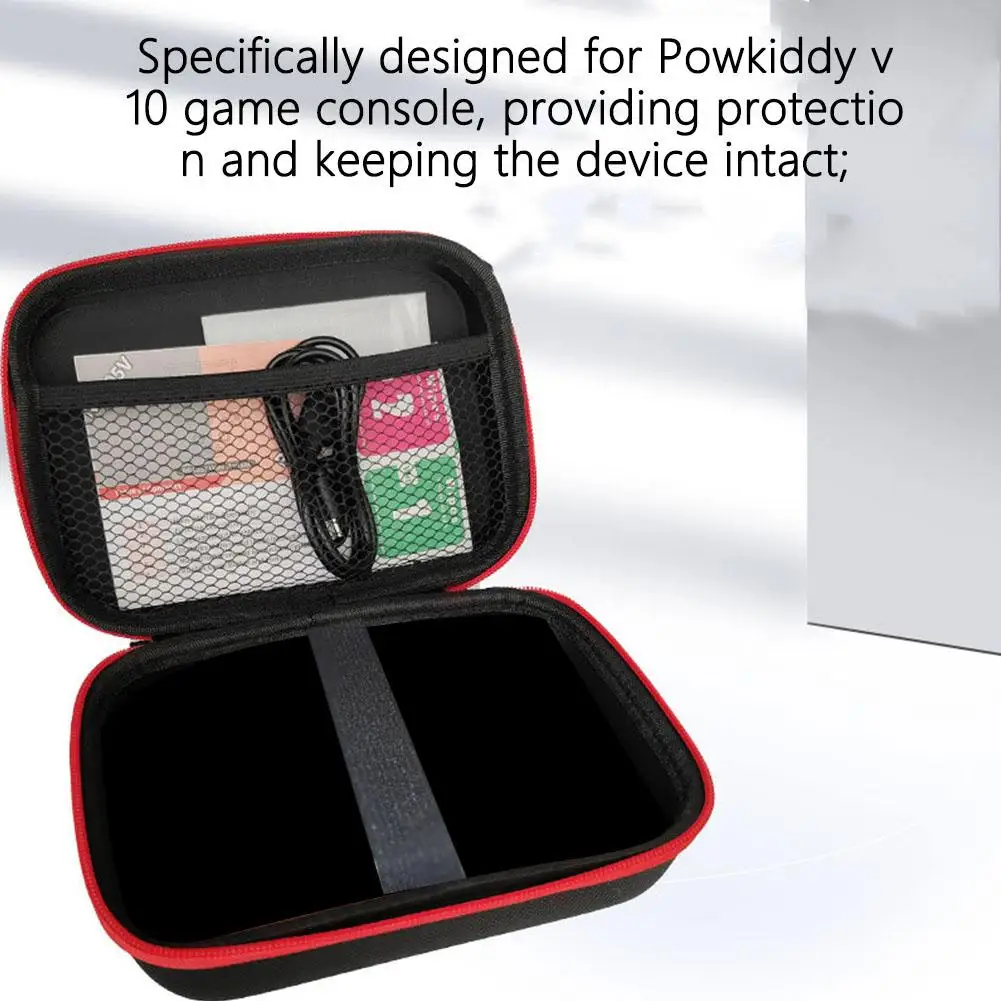 For Powkiddy V10 Storage Bag Wear-resistant Pressure-resistant Console Storage Handheld Portable Box Strap Game Hand With E3G6