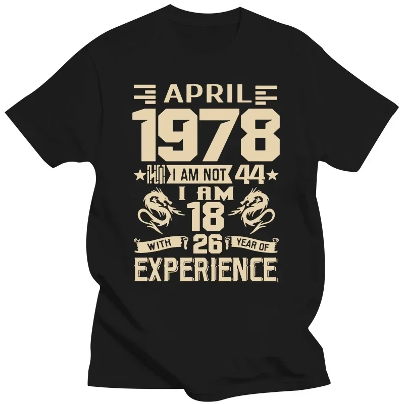 Printed Casual September 2022 NEW January February March April May June July August 1978 YEARS shirt Men's Short Sleeve T shirt