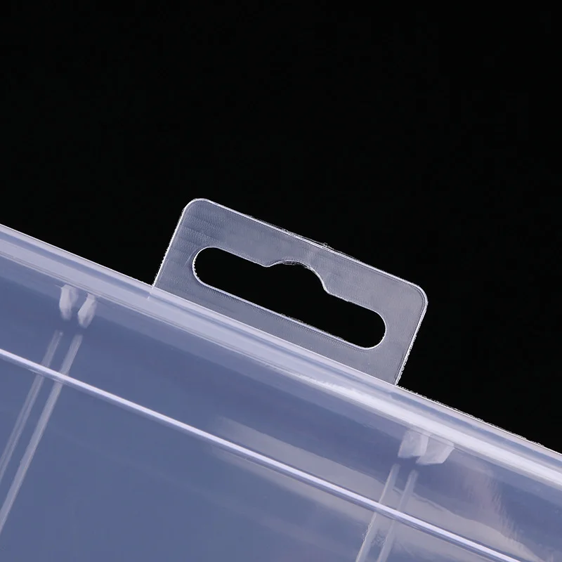 1Pc Transparent Desktop Stationery Pencil Box Stickers Storage Case Table Desk Classification Box Stationary Sticker Organizer