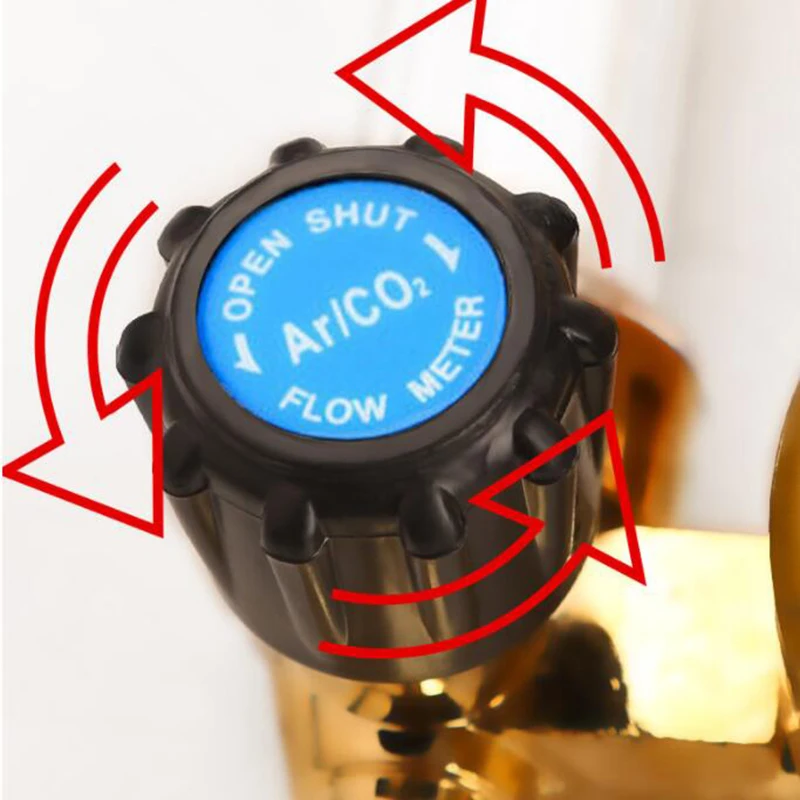 Argon Gas Flowmeter Regulator Shock-Proof Pressure Reducer Gauge Single / Double Tube Flowmeter For Argon Arc Welding, редуктор