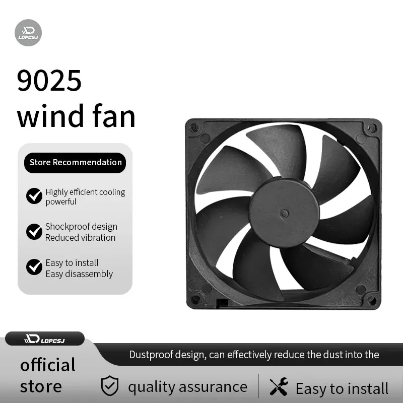 CPU Cooling Fan 4PIN PC Quiet DC 12V 90mm Cooler Fan