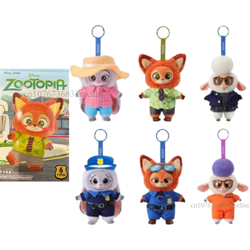

Original Zootopia Blind Box Zootropolis Mystery Box Judy Toys Nick Vinyl Face Doll Bag Cute Pendant Hanging Ornament Kids Gift