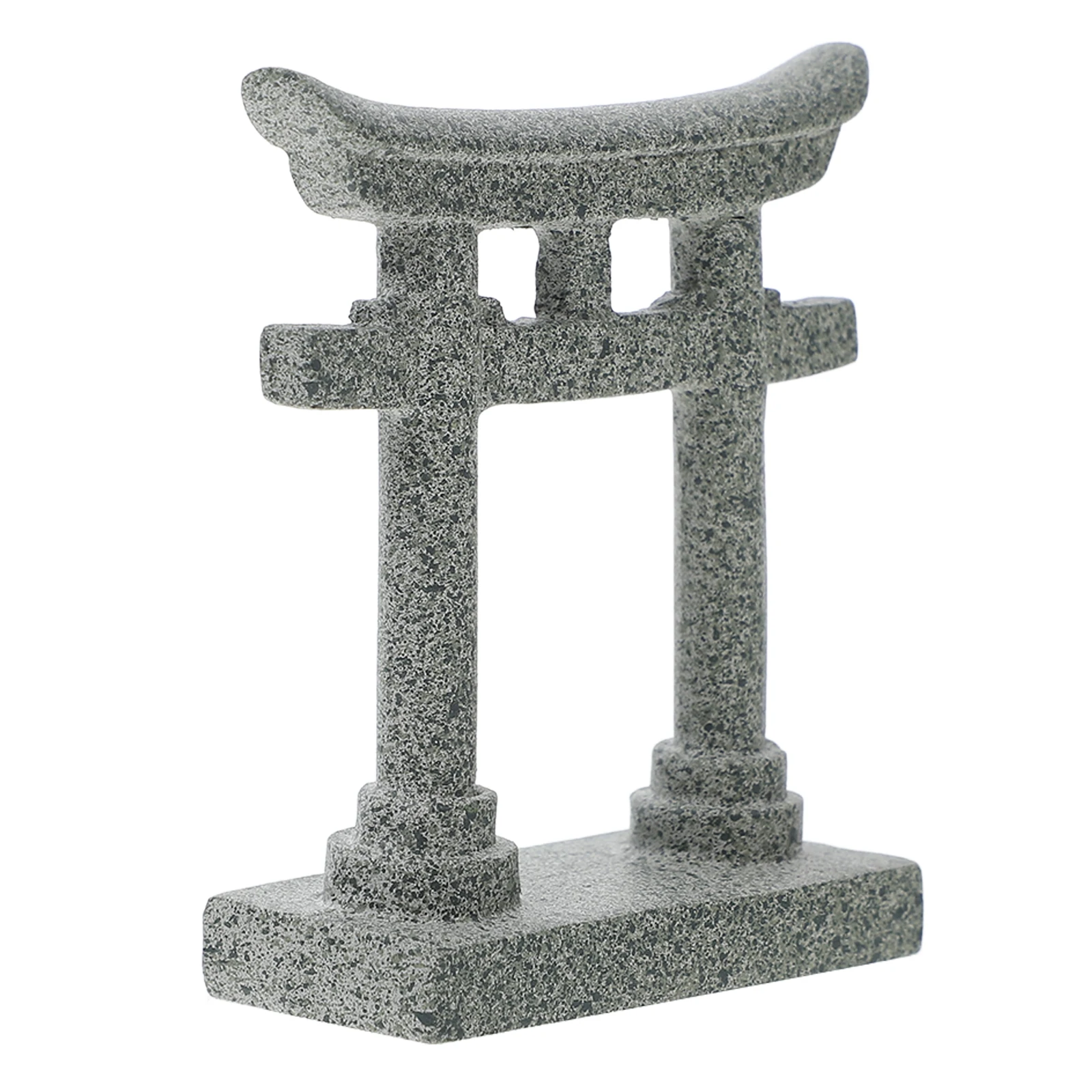 

Japanese Gate Ornament Aquarium Decoration Fish Tank Landscape Statue Resin Miniature Sandstone Zen Garden Bridge