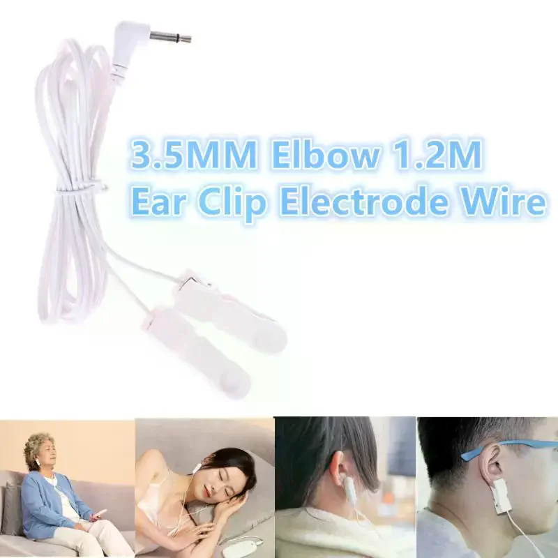 2.0/3.5mm Ear Clips Connection Cables Conductive Standard Pin Muscle Stimulator Digital Therapy Tens Unit Tool Machine