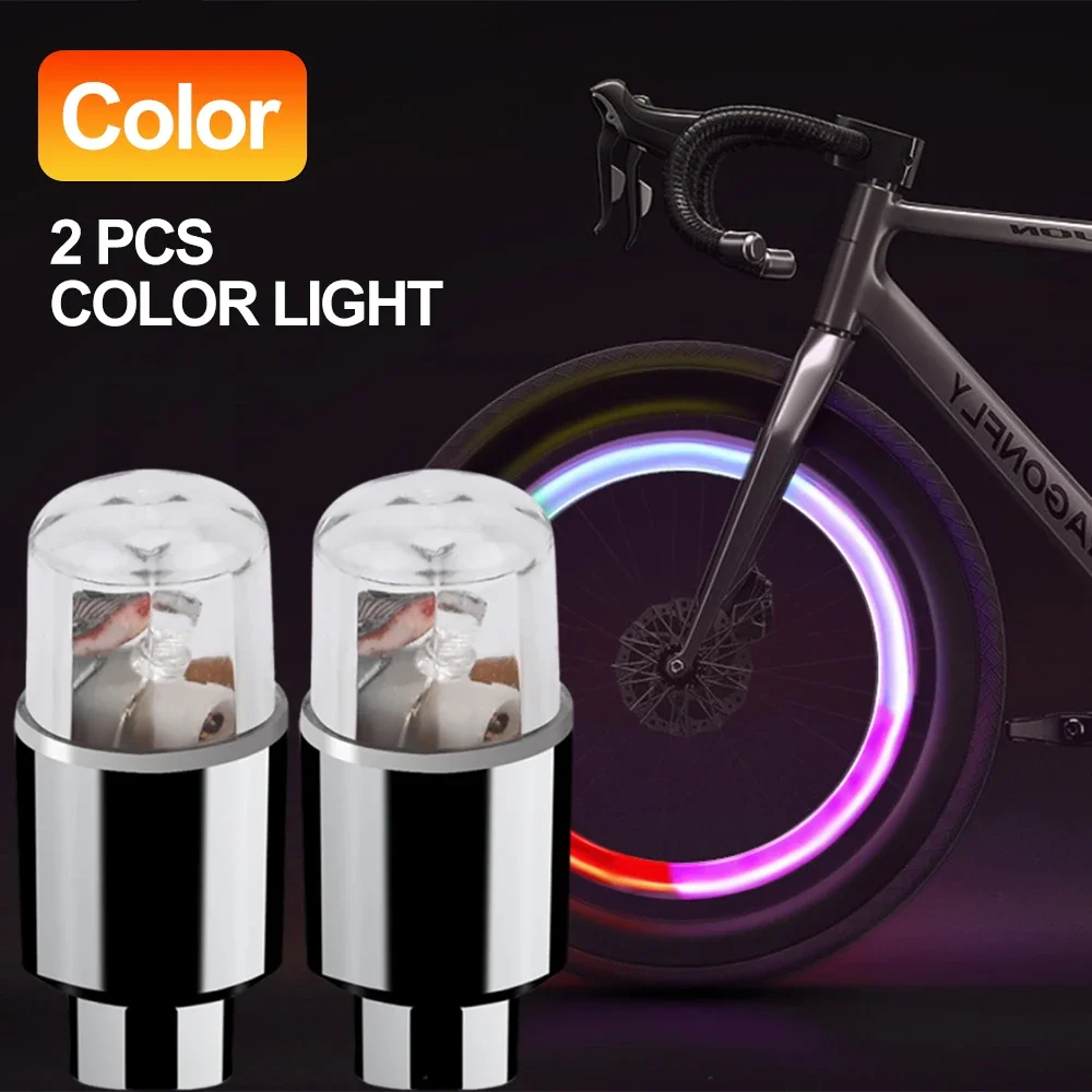 Luces LED para Bicicleta con Sensor de Movimiento, 2/10 Piezas, Luces para Válvulas de Neumáticos de Bicicleta de Carretera y MTB, Luces para Radios de Rueda, Accesorios para Bicicleta, Luz Intermitente de Neón