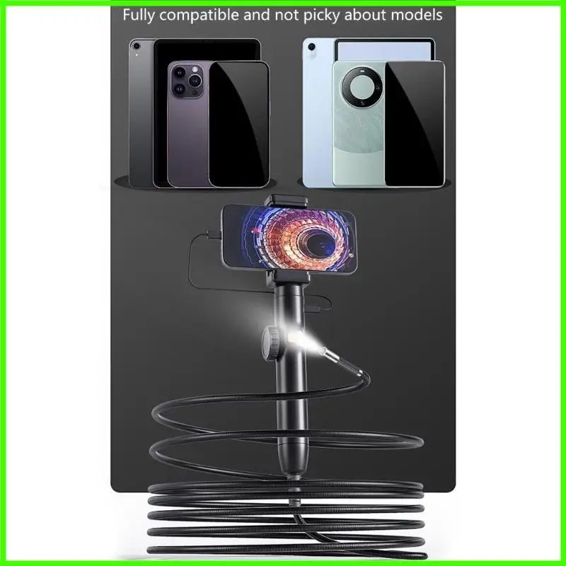 كاميرا فحص المنظار النهائي 6 مم 6 LEDS مرنة من منظار الأفعى كاميرا مقاومة للماء كاميرا Borescope