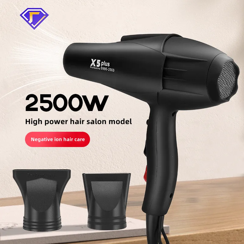 Elétrico Negativo Ion Cabelo Secador, Alta Potência, Vento Forte Velocidade Secador, Casa, Embalagem Caixa De Presente, Novo, X5, X6 Mais, 2400W