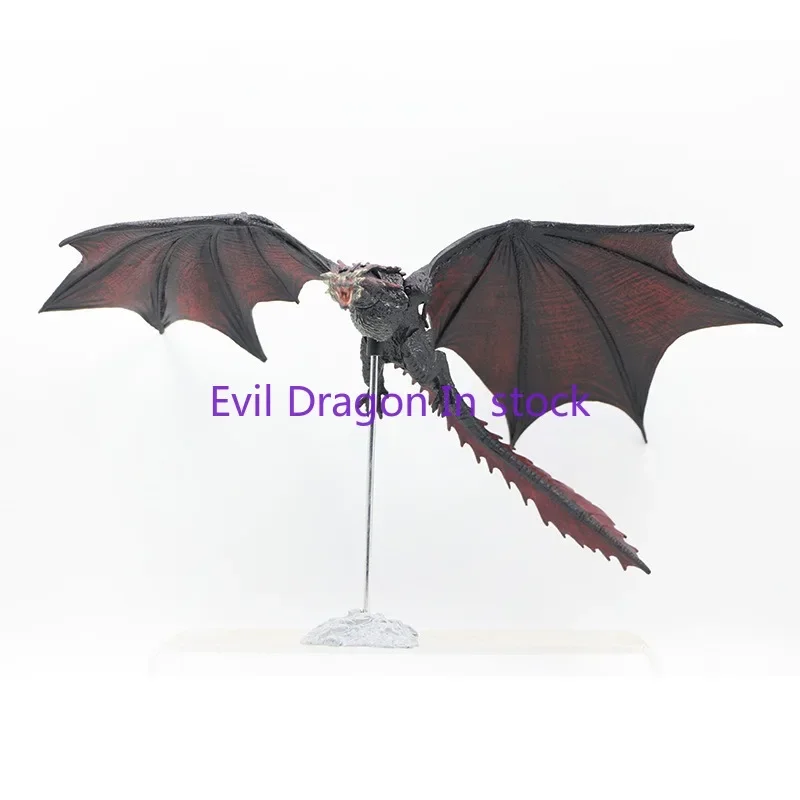 In Stock Game of Thrones MacFarlane Mother of Dragons Black Dragon Mother of Dragons Mount Dragon Action Figure Model Ornament