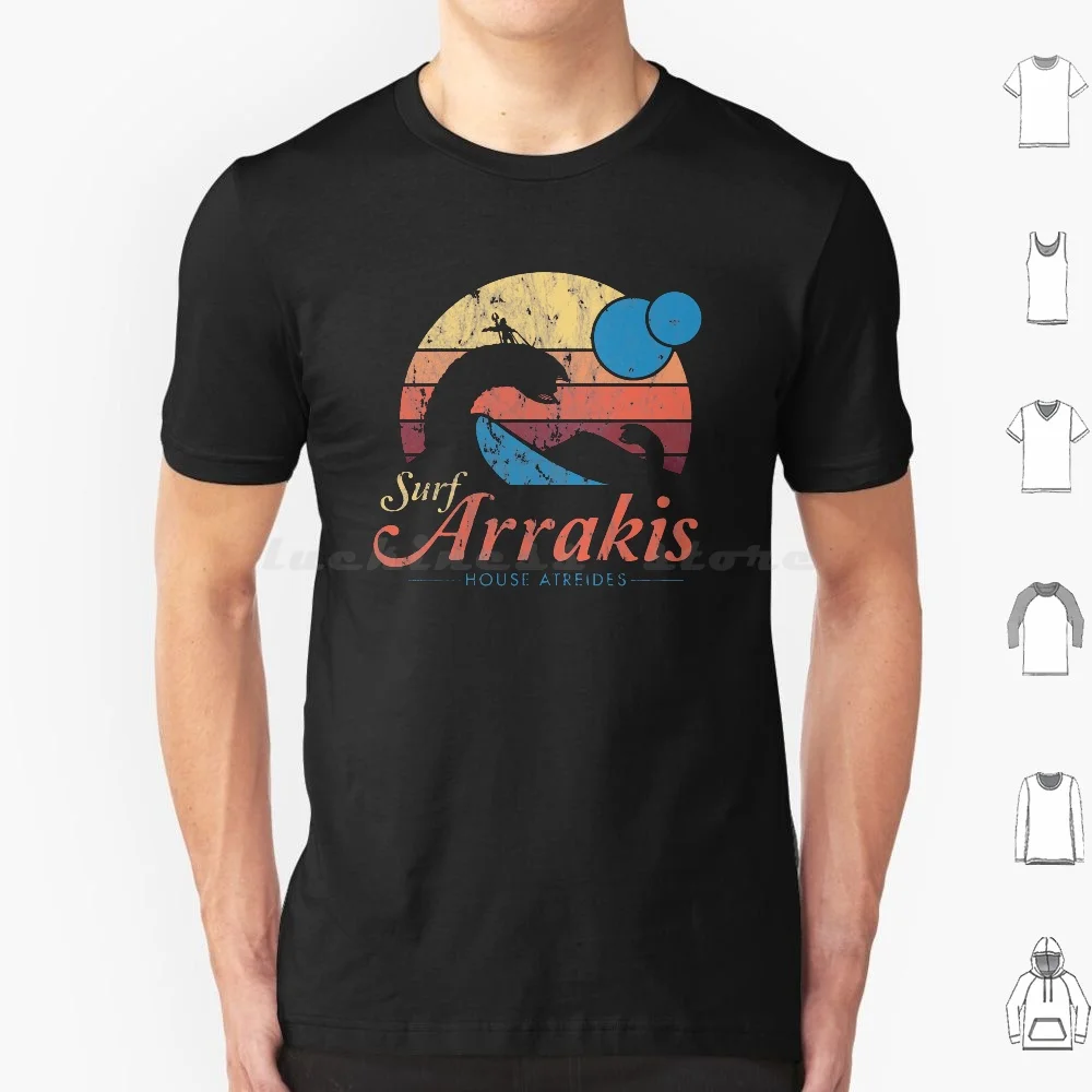 Visit Arrakis T Shirt Big Size 100% Cotton Arrakis Sandworm Visit Arrakis Movie Vintage Arrakis Sandstorm Beach Spice Surf