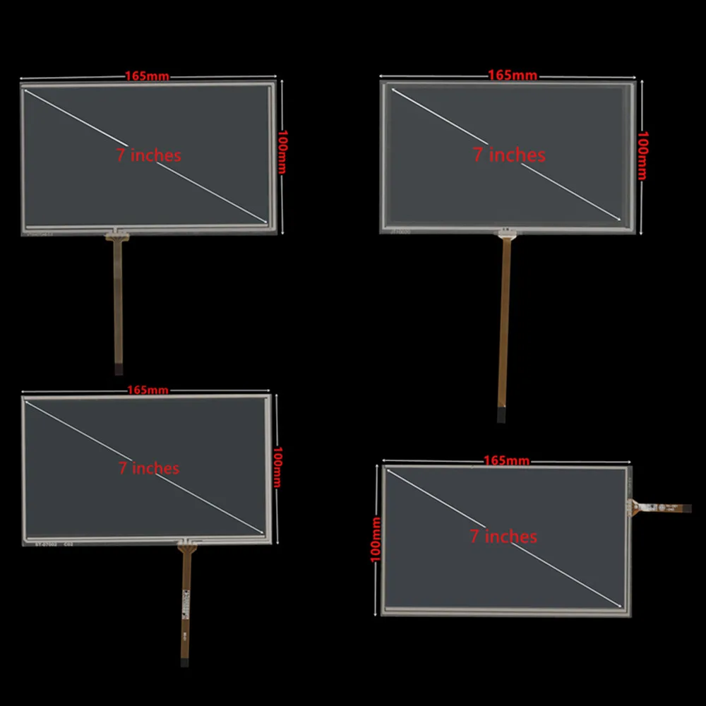 7 Inch 165mm*100mm Resistance Digitizer Touch Screen Panel Glass For Car DVD GPS Navigation Multimedia Replacement Parts