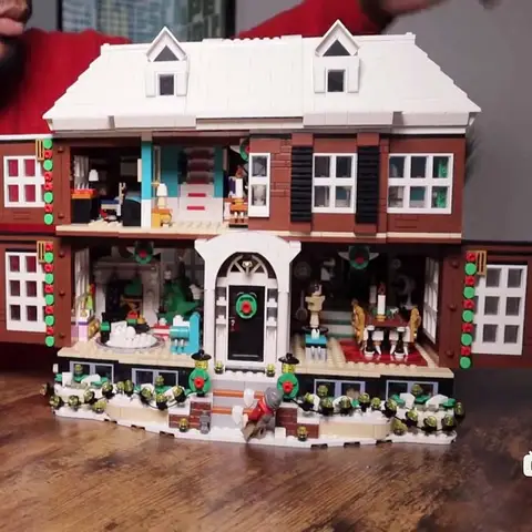 74688 HOT 3955 PCS अकेले घर पर DIY बिल्डिंग ब्लॉक्स IDEA मूवी सीरीज़ मॉडल खिलौना बच्चों के लिए उपहार 21330 क्लासिक्स सिटी स्ट्रीट व्यू 10 best sales घर पर अकेली आकृति - №10