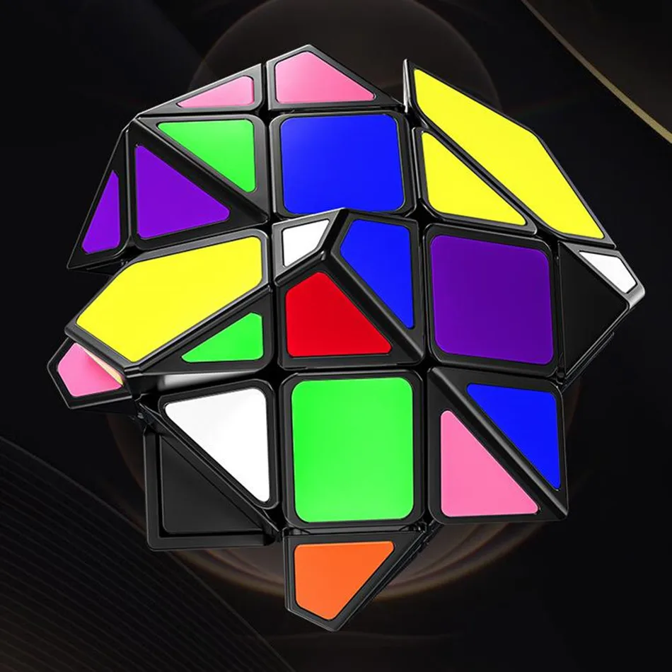 Fanxin Cubo Magico Terzo Ordinato Ottaedro/Tresmo Ordine Prisma Esagonale Velocità Puzzle Cubo Magico Giocattoli Educativi Per I Bambini