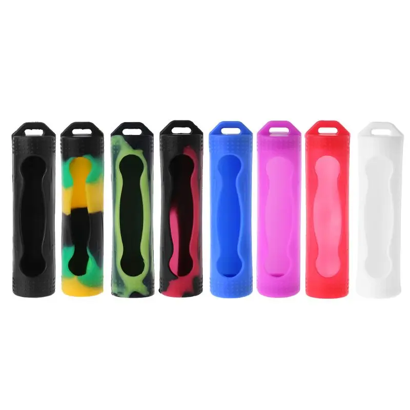 18650 Silicone Rubber for Case Protective Covers Colorful Soft Rubber Skin 1x18650 Shock-proof Movable Storage B