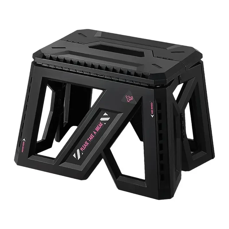 Outdoor Portable Folding Stool Camping Portable Plastic Stool High Load-bearing Handle Mazza Camping Stool