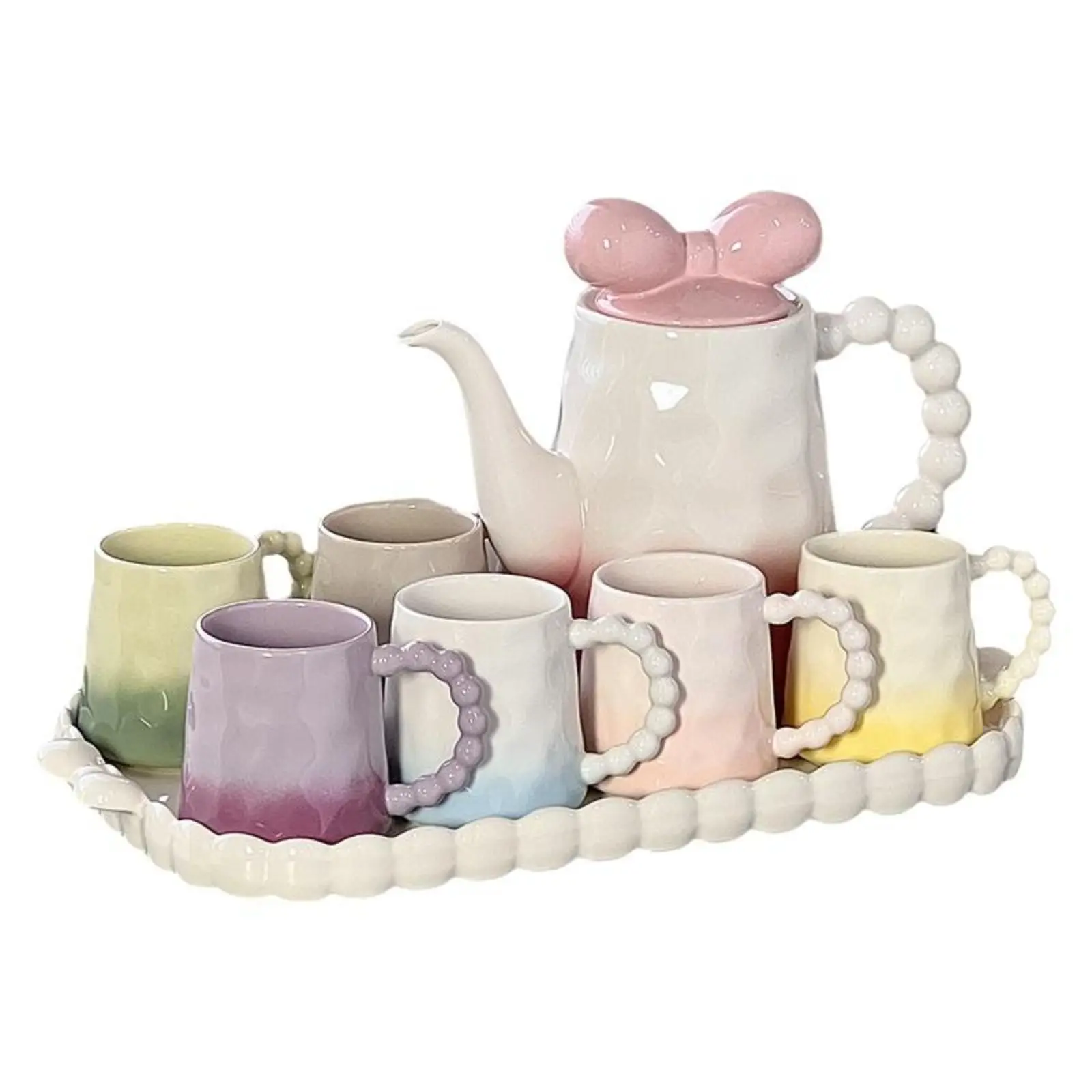 

Ceramic Teapot and Pitcher Set, Modern Home Drinkware