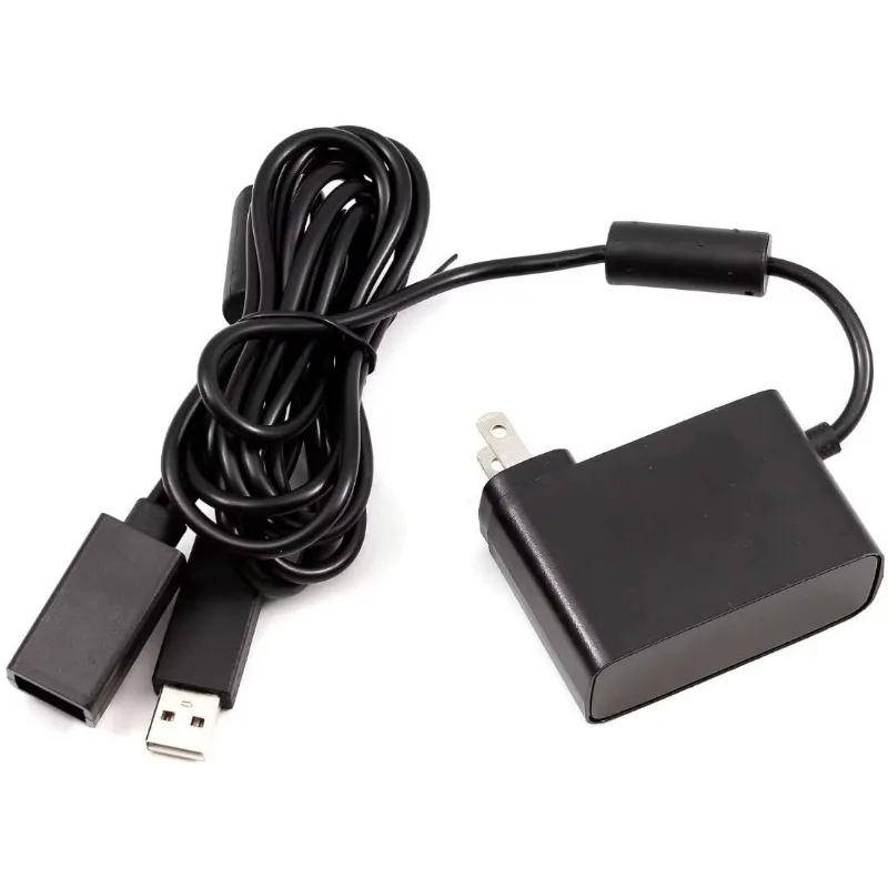 Netzteil mit USB-Kabel zum Aufladen für Xbox 360-Ladegerät, EU/US-Stecker, USB-AC-Adapter für KI-Nect-Sensor-Netzteil