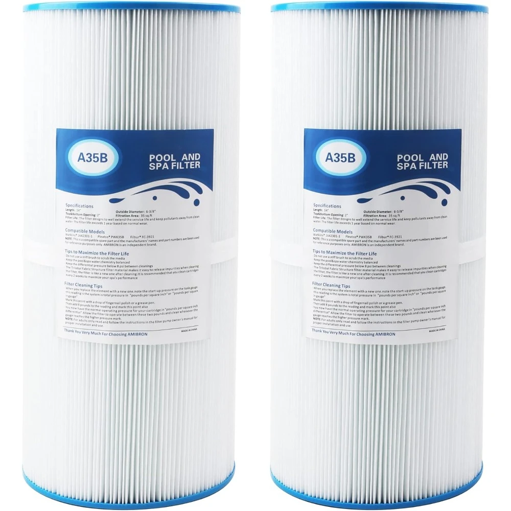 Filter material Pleated Fabric Filter Media 2 Pack