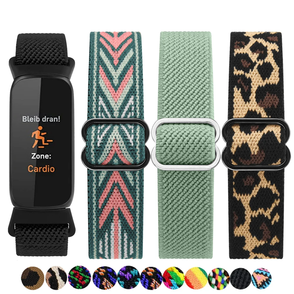 Elastic Watch Band for Fitbit Luxe Strap Bracelet Replacement for Fitbit Luxe Smartwatch Band Adjustable WristBand Watchband