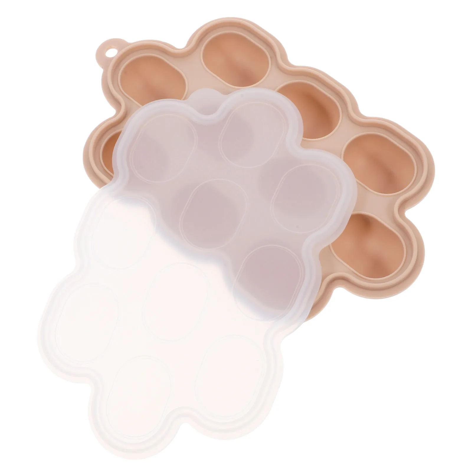 

Силиконовая форма для заморозки детского питания с крышкой: контейнер для безопасного хранения домашнего пюре, охлажденных напитков и приготовления коктейлей