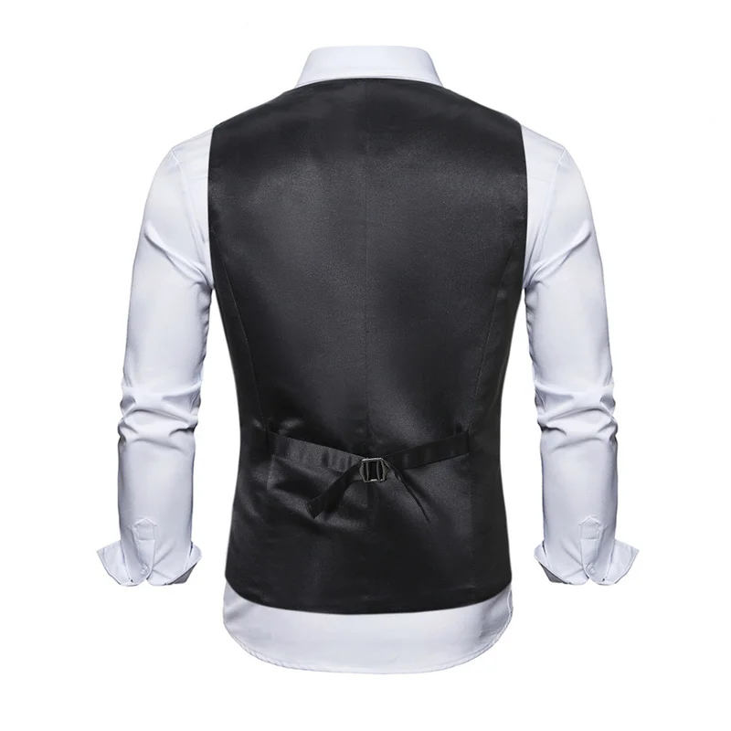 New Men Luxury Sequins Suit Vests Loose Splicing Tops Fashion Singer Stage Performance Dress Waistcoat