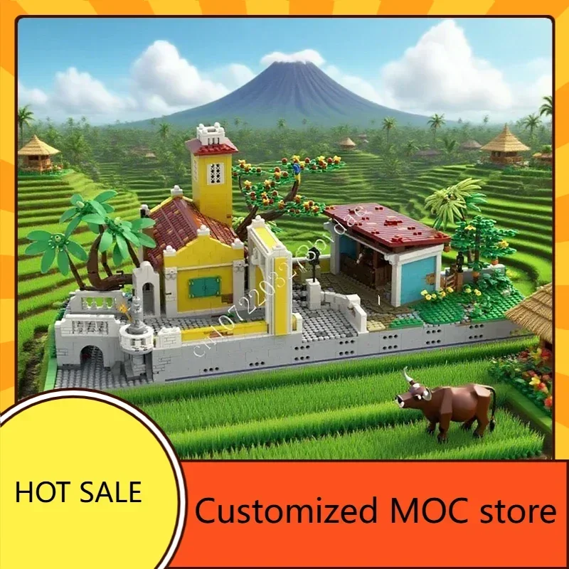 4860PCS Puerto Santa Maria Livery Stables MOC Puzzle Holiday StreetView Architecture Creative Birthdayal  Toy Christmas Gift