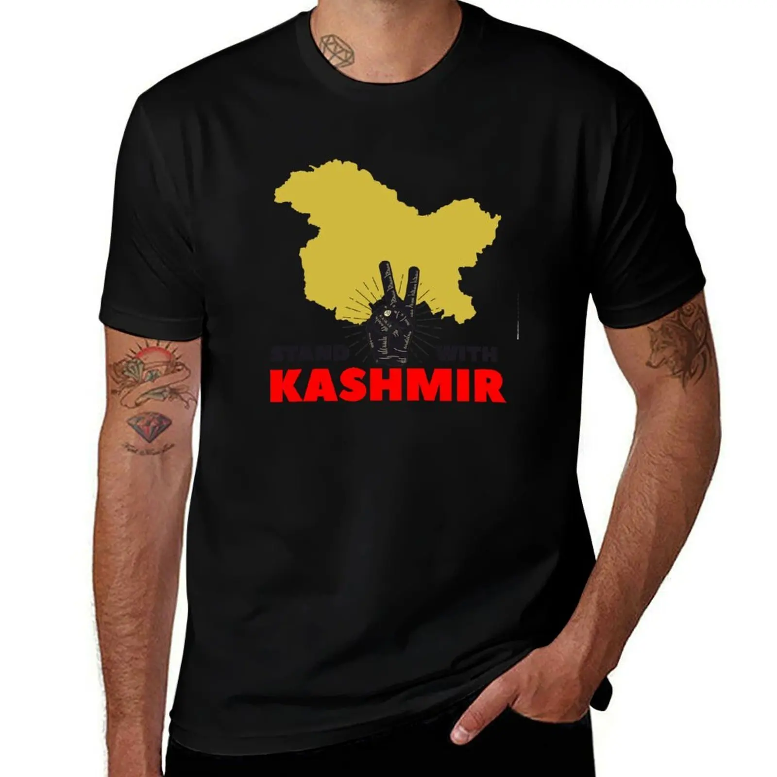 

Stand With Jammu Kashmir T-Shirt man t shirt luxury t shirt man luxury t shirts cotton 100% T-Shirt