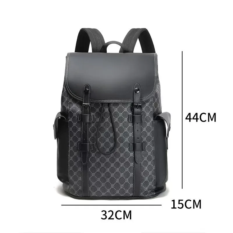 2024 New Men\'s Backpack Fashion Vintage Floral Print Backpacks Men High-quality Computer Bag Large Capacity Travel Backpack Male