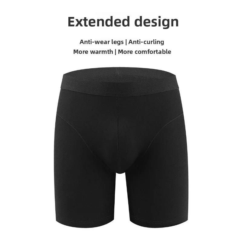الرجال الشتاء ملابس اخلية حرارية عالية الخصر القطن الدافئة صوف مبطن بانت طويل الساق مكافحة الغضب البطن الدفء الطقس البارد حجم كبير #3