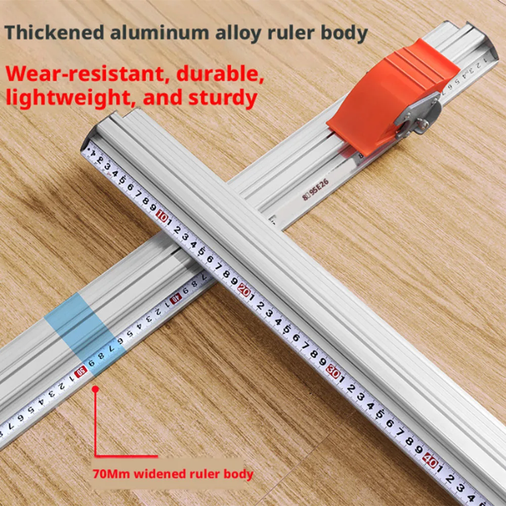 70cm Manuelles Schneidlineal Geeignet für KT-Platten und PVC-Platten, Rutschfeste Schneidpositionierungsschiene aus Aluminiumlegierung, Holzbearbeitung – Detail 6