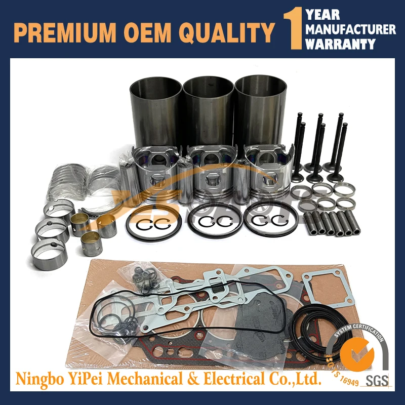 3TNE84 Overhaul Rebuild Kit Compatible for John Deere 790 4300 4310 3235A 4475 Engine 3015 Replacement