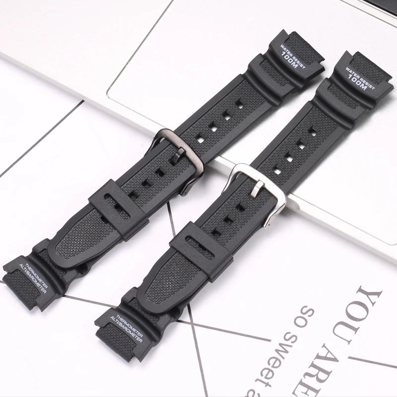 18mm Resin Replacement Watchband For CASIO AE 1200 1300 1000W W-215 SGW 300 Strap Men\'s Wristband Bracelet Watch Accessories