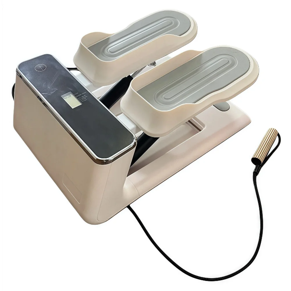 Mini Home Use Stepper with Resistance Bands & LCD Monitor - Compact Fitness Equipment for Leg & Full-Body Exercise