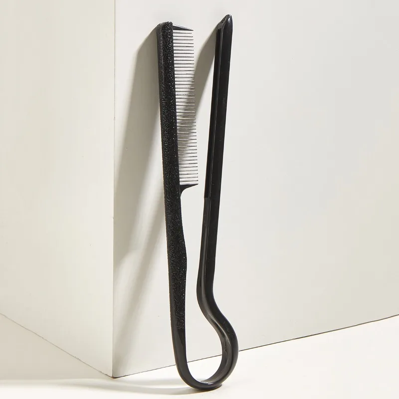 

Korean V-shaped Straight Hair Comb Clamp Comb Foldable Hair Styling Comb Natural Hair Roots Fluffy Tool Straightening Combs