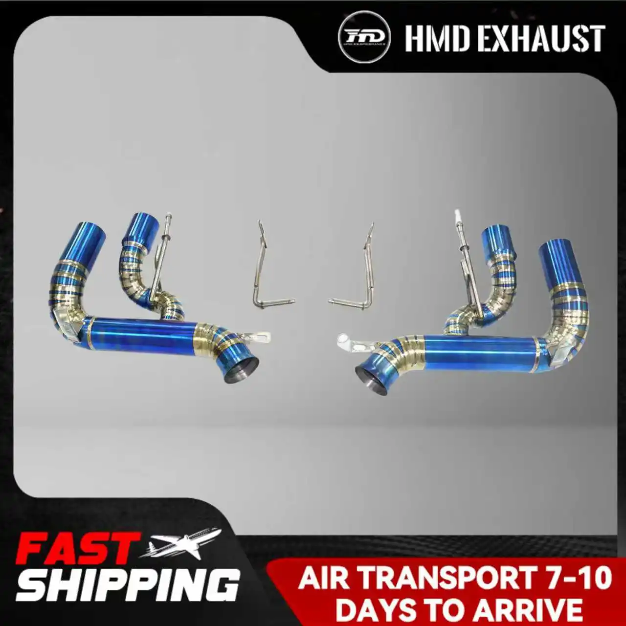 

HMD Exhaust Catabck for Ferrari GTC4Lusso V12 6.2L Ti Support customization New Products Today's Specials Increase diameter