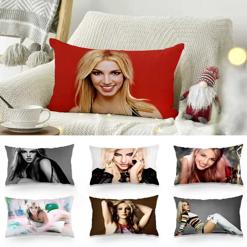 Double-sided Printing Rectangle Pillow Singer B-Britney Spears Case Bedside Pillowcase Sofa Cushion Cover Room Home Decoration