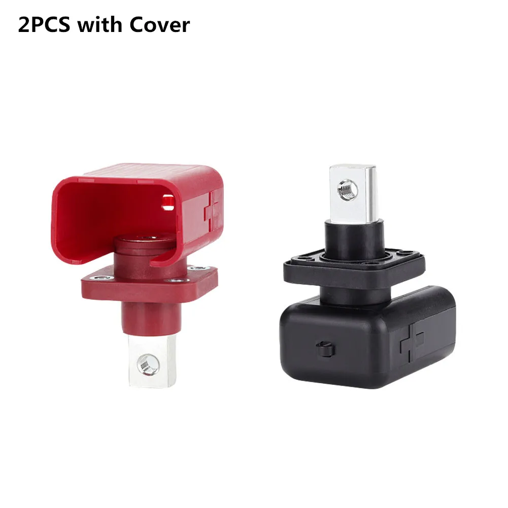 

Battery Connector 2PCS 200A All-copper Lithium Battery Post High-current Copper Terminal Energy Storage Terminal Red and Black