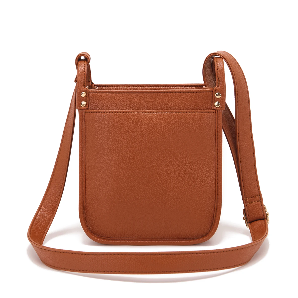 Vintage Leather Crossbody Bag for Women - Stylish & Compact Shoulder Purse with Adjustable Strap - Perfect for Travel & Everyday