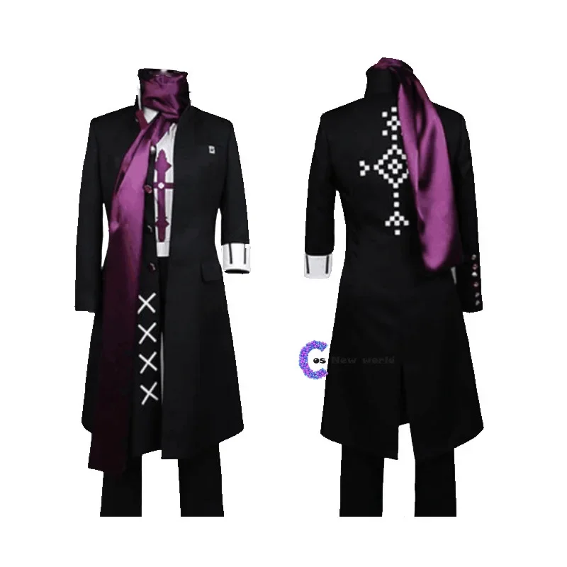 Game Danganronpa 2 Cosplay Gundam Tanaka Black Costume Full Sets Men Women Halloween Carnival Party Stage Performance costumes