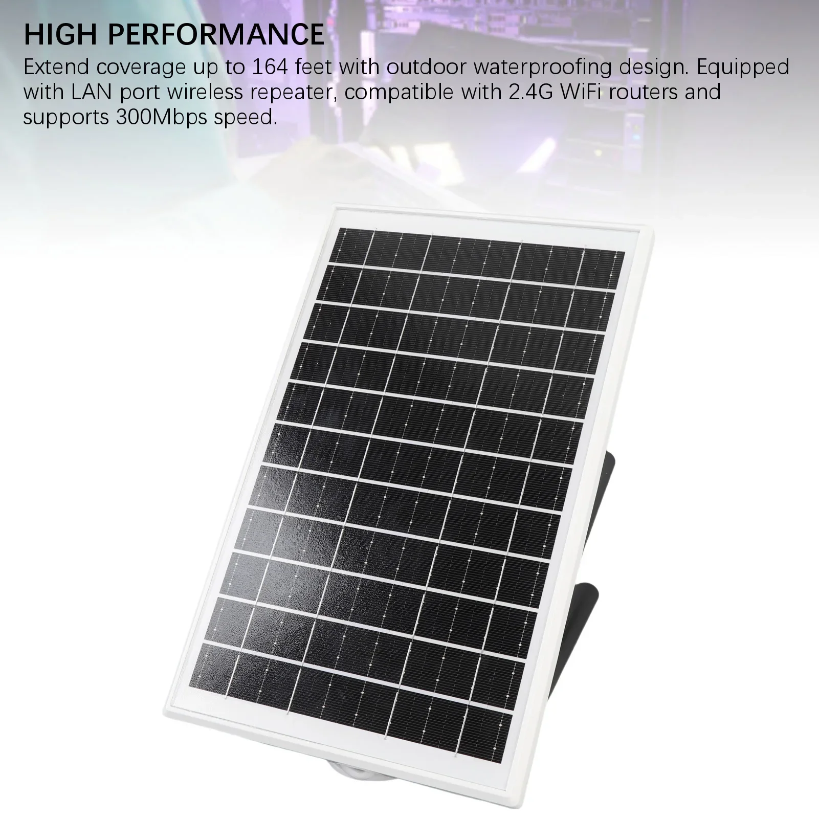 Outdoor 4G LTE Modem Router Solar Powered with SIM Card Slot Solar WiFi Extender 50M WiFi Range 15W and 20000mAh Battery Built i