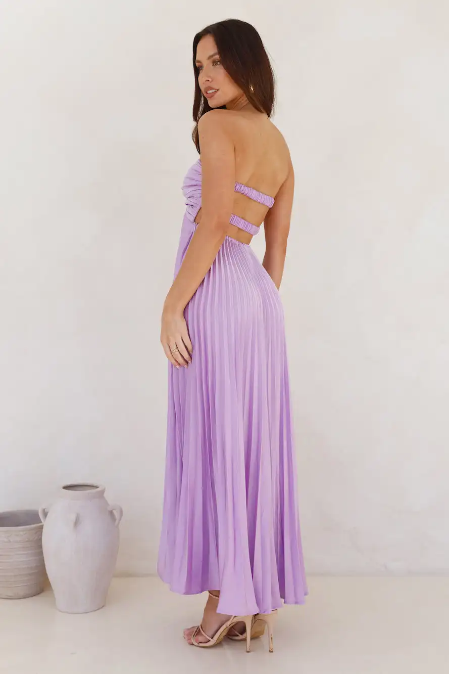 Vestidos de fiesta plisados sin tirantes de satén, vestido de fiesta maxi sexy ahuecado con escote en forma de corazón, vestidos de invitados de boda simples sin espalda