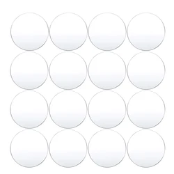 10/20pcs Round Clear Acrylic Sheet Transparent Plexi Plate/Glass Cake Topper Design Blank Acrylic Discs Cake Decoration Tools