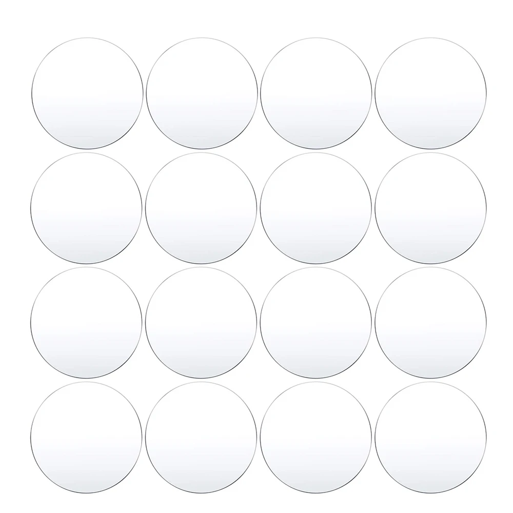 10/20pcs Round Clear Acrylic Sheet Transparent Plexi Plate/Glass Cake Topper Design Blank Acrylic Discs Cake Decoration Tools