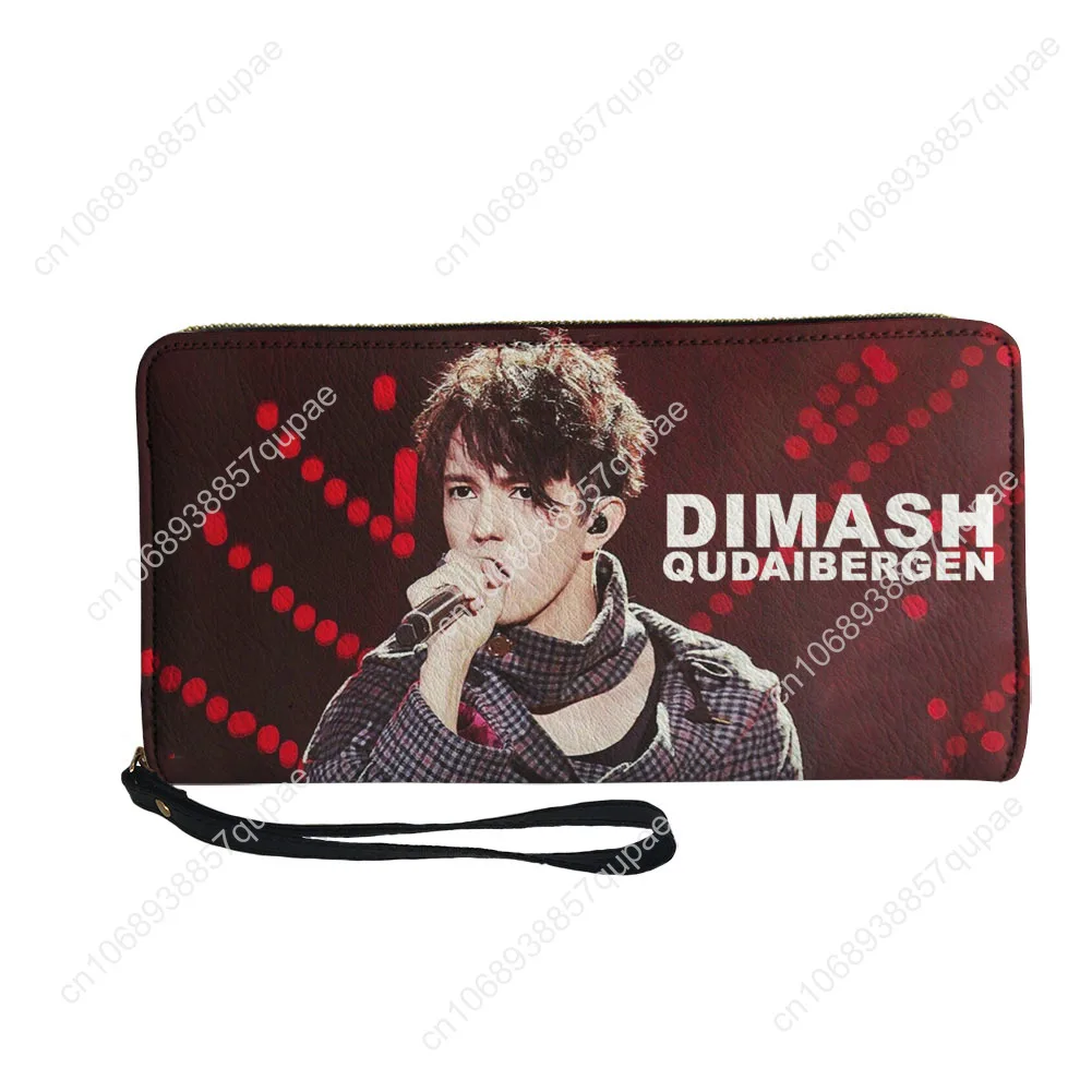Dimash Qudaibergen Custom Wallet Purse Mens Womens Teenagers Zipper Long Wallets Double Print  Portable Wallet Gift Bag