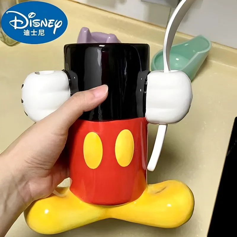 ديزني-أنيمي ميكي ماوس حامل للديكور المنزل ، السيراميك زهرة زهرية ، المنقولة دمية لعبة ، المطبخ عود حامل ، أنبوب التخزين ، هدية