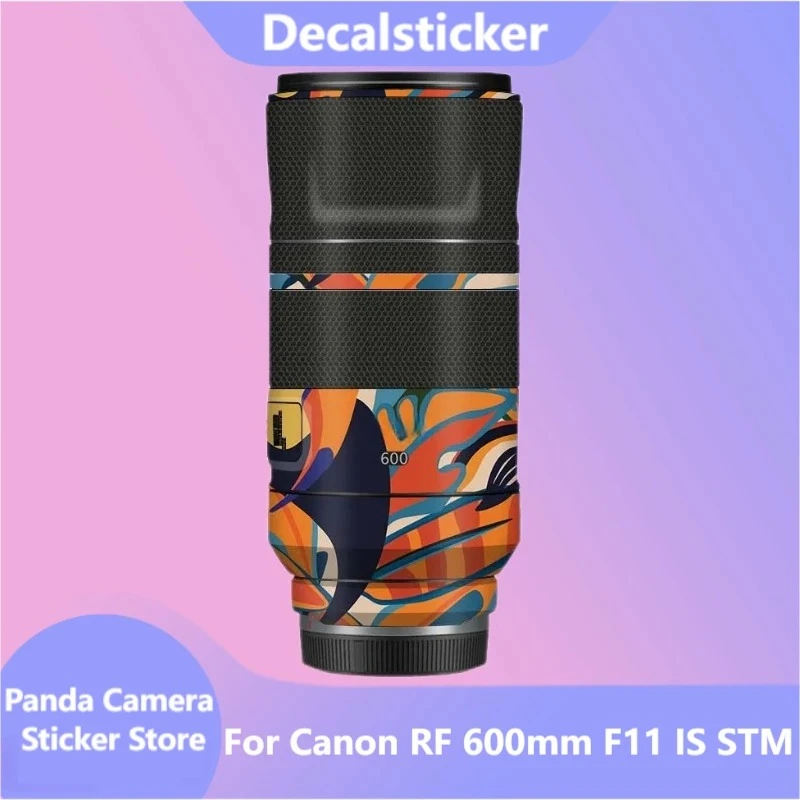 لكانون RF 600 مللي متر F11 IS STM عدسة ملصق واقية الجلد ملصق مائي الفينيل التفاف فيلم المضادة للخدش حامي معطف 600/11 11/600 #1